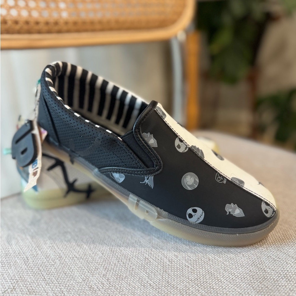Disney The Nightmare Before Christmas Glow-in-the-Dark Slip-On Shoes Women's 9